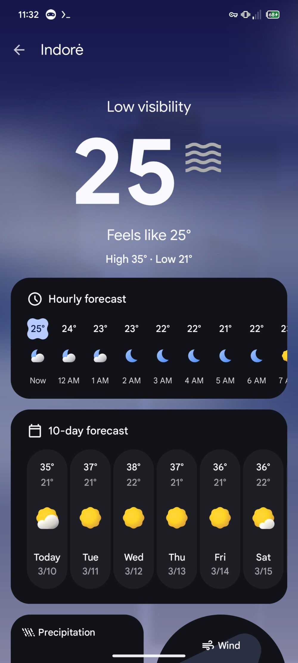 Pixel Weather tweaks its forecast view with day & date - Android Authority