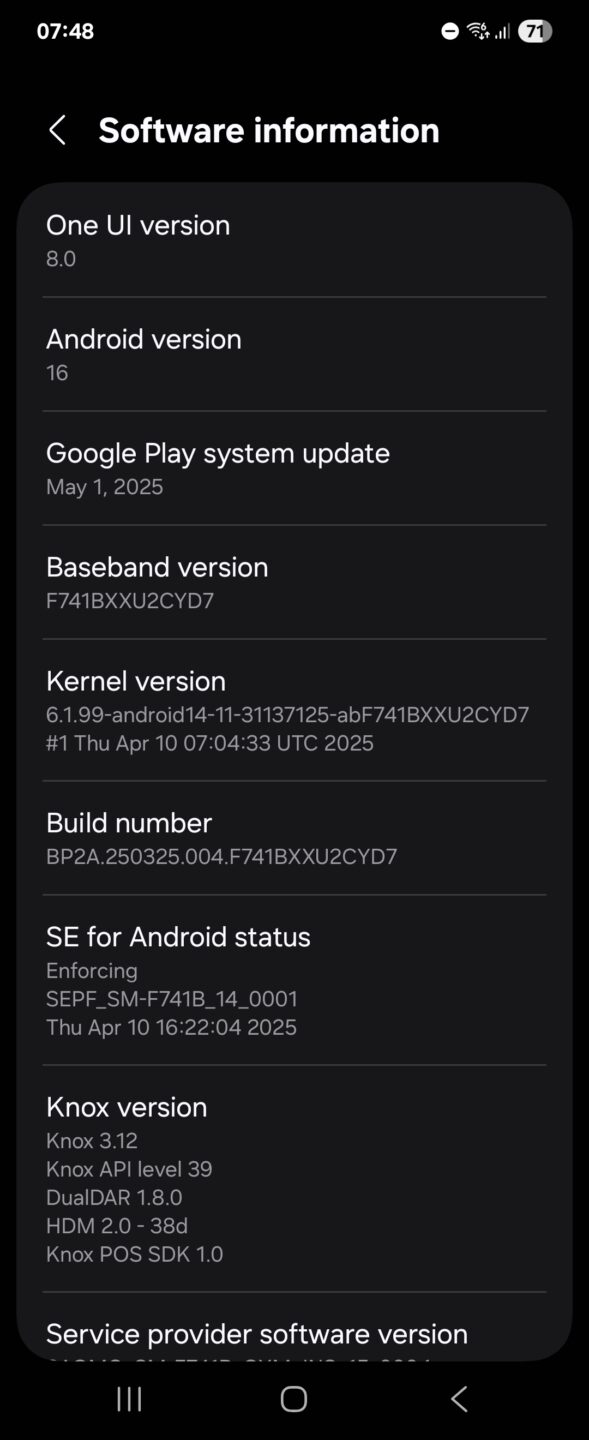 One UI 8 hands-on shows a disguised One UI 7.1 update