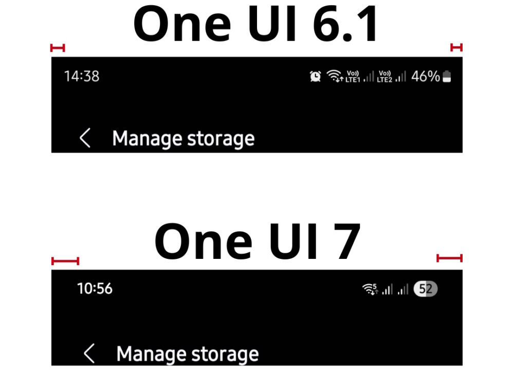 Galaxy S24 Ultra owners are annoyed by One UI 7's status bar