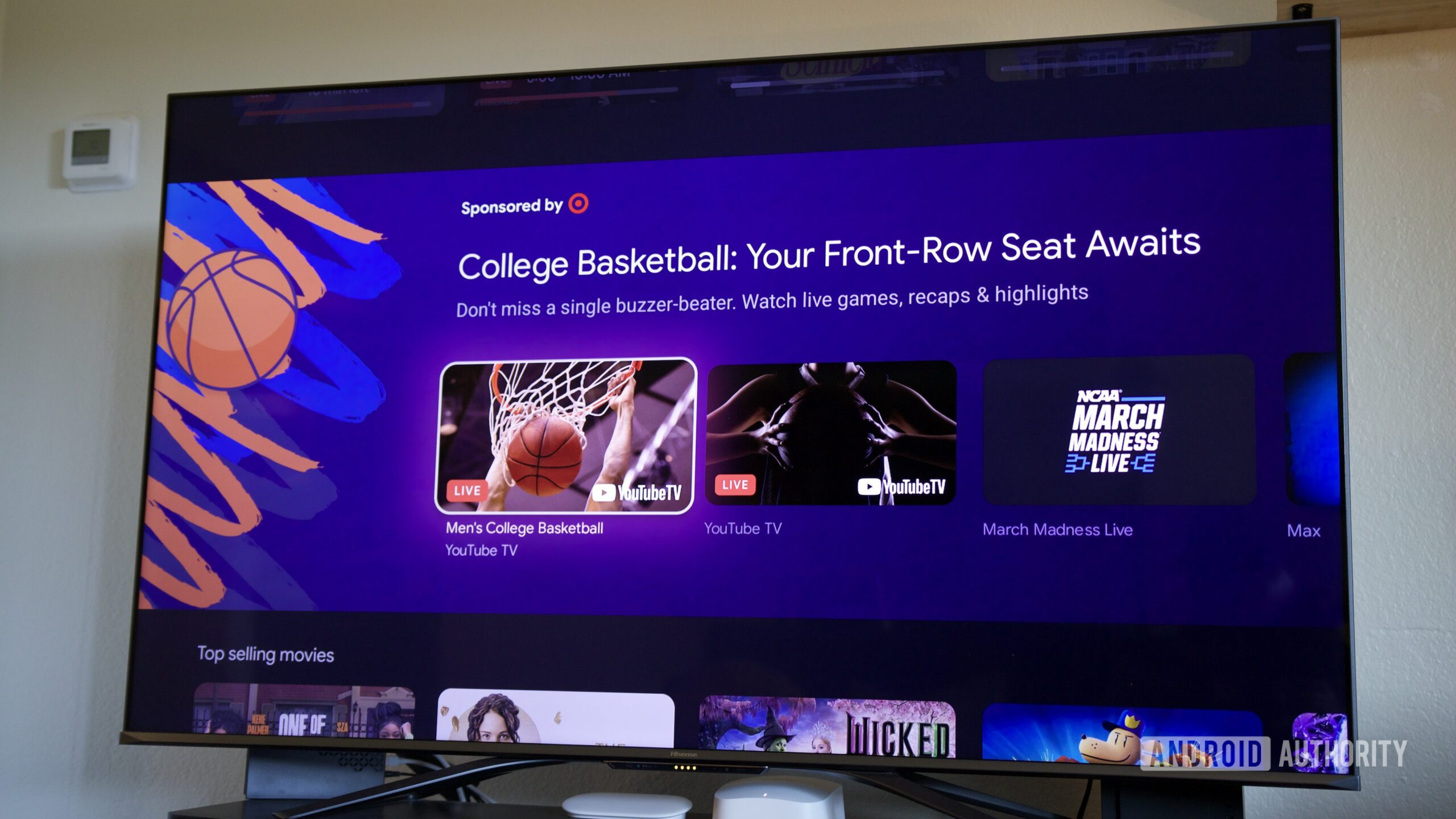 Videos sponsored by Target on the Google TV Streamer.