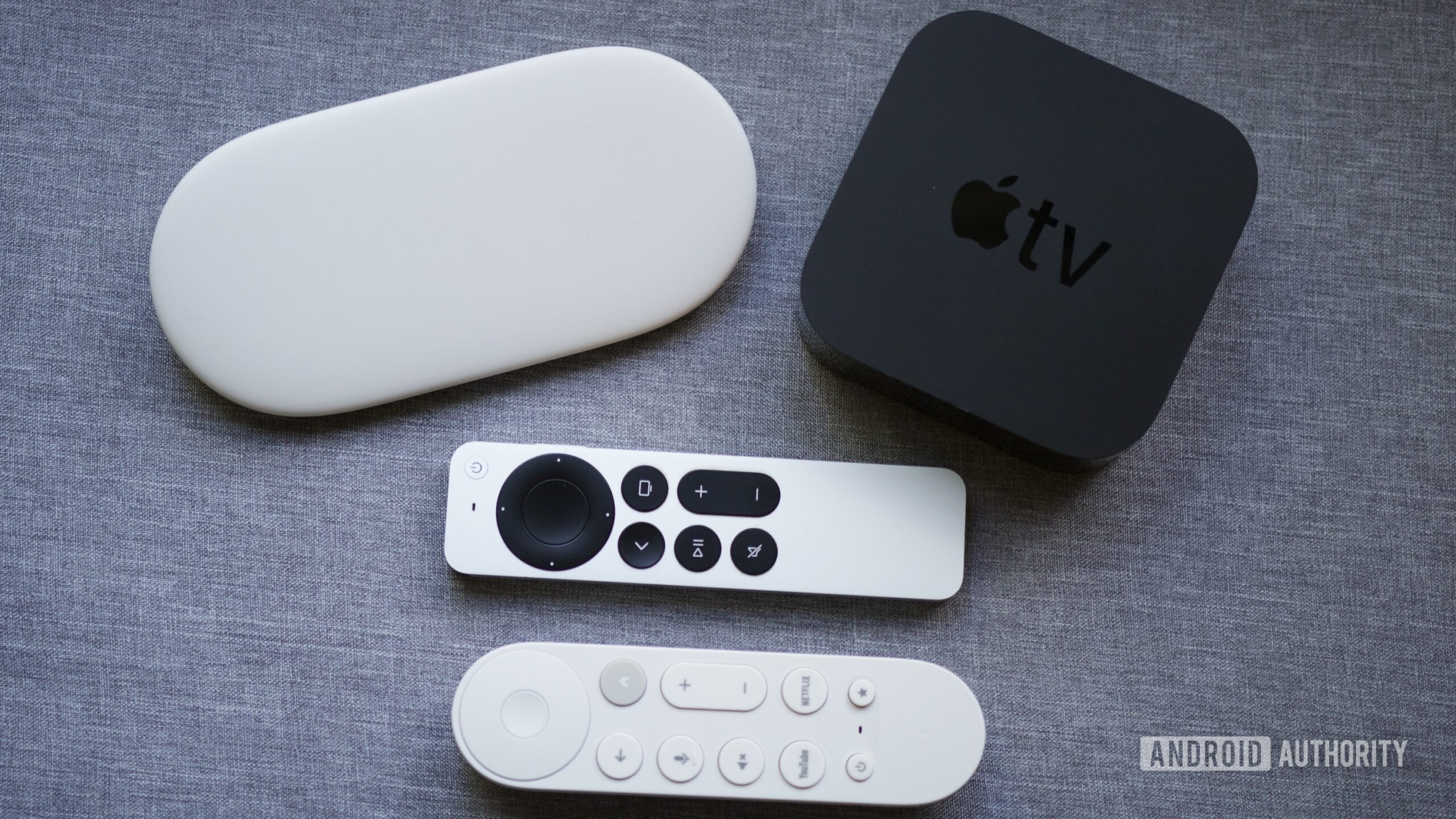 google tv streamer vs apple tv 4k 1 Google TV Streamer and Apple TV 4K.