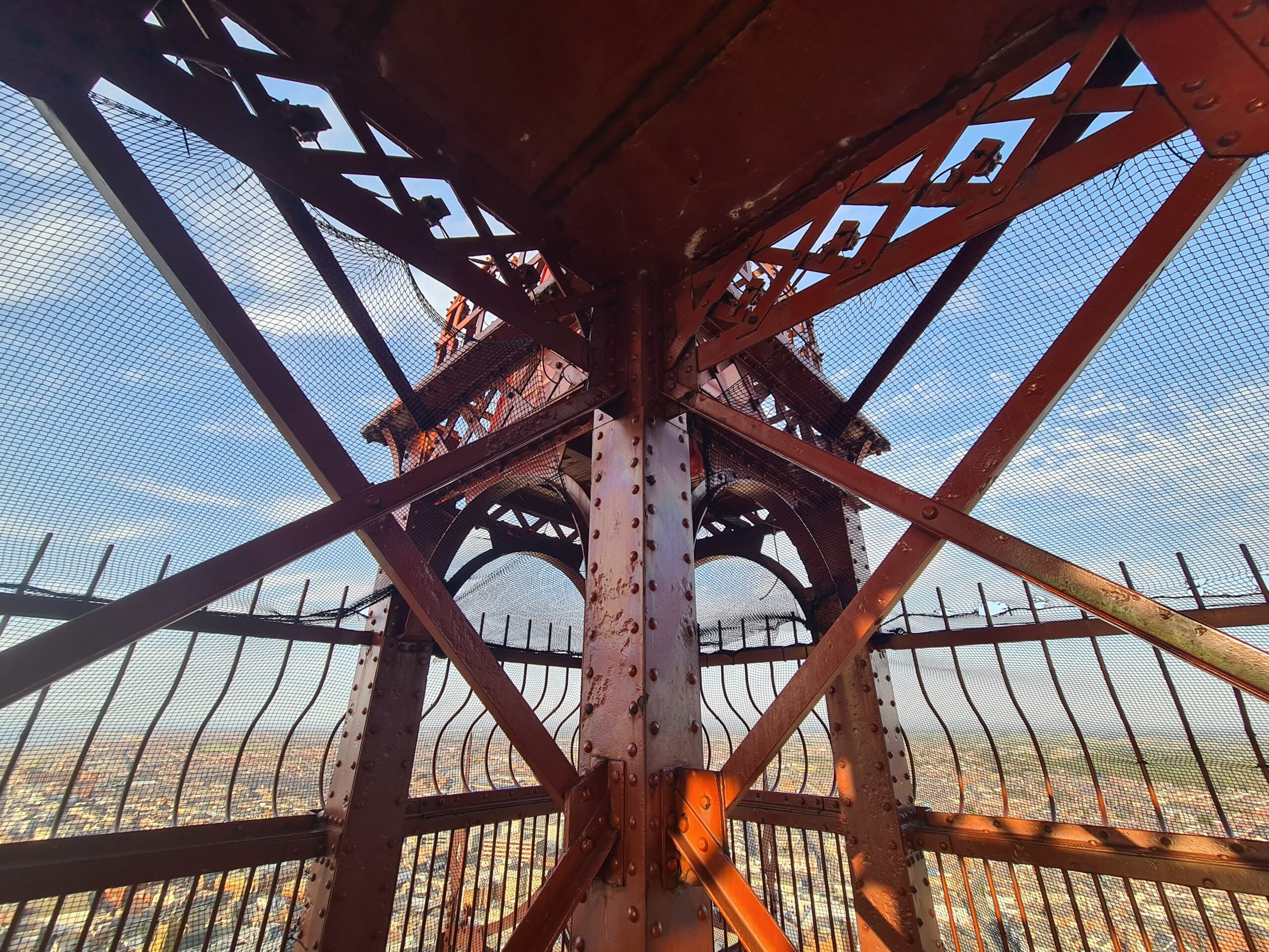 A photo of the top of Blackpool Tower