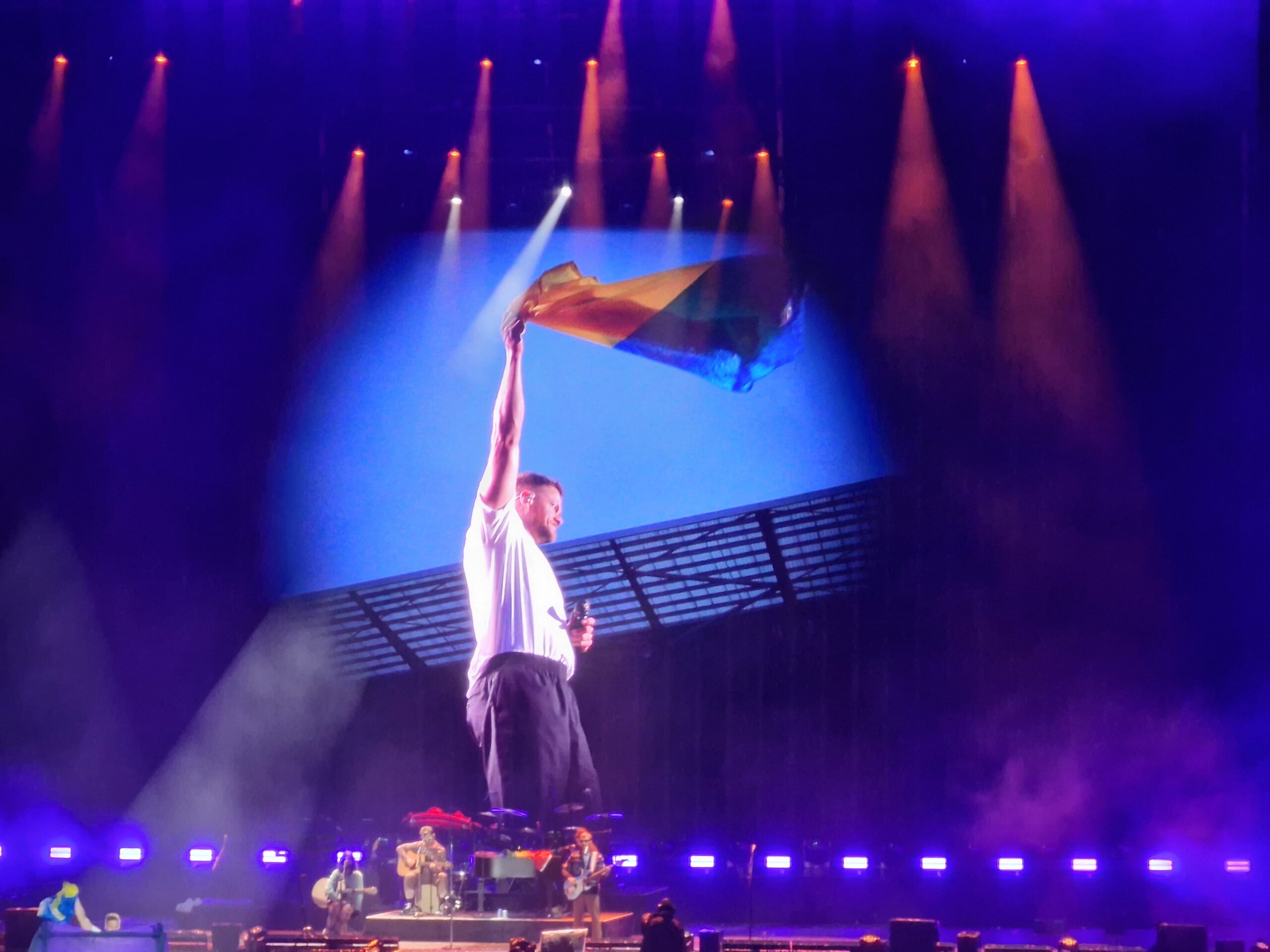 A photo of Dan Reynolds, lead singer of Imagine Dragons