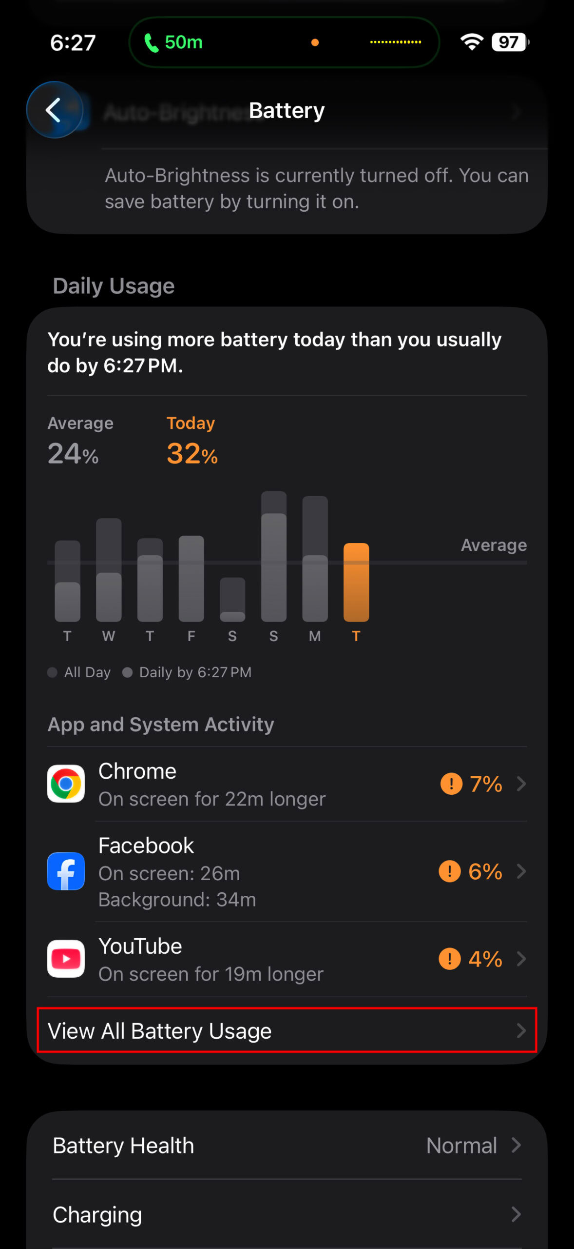 How to check battery usage on iOS 26 2