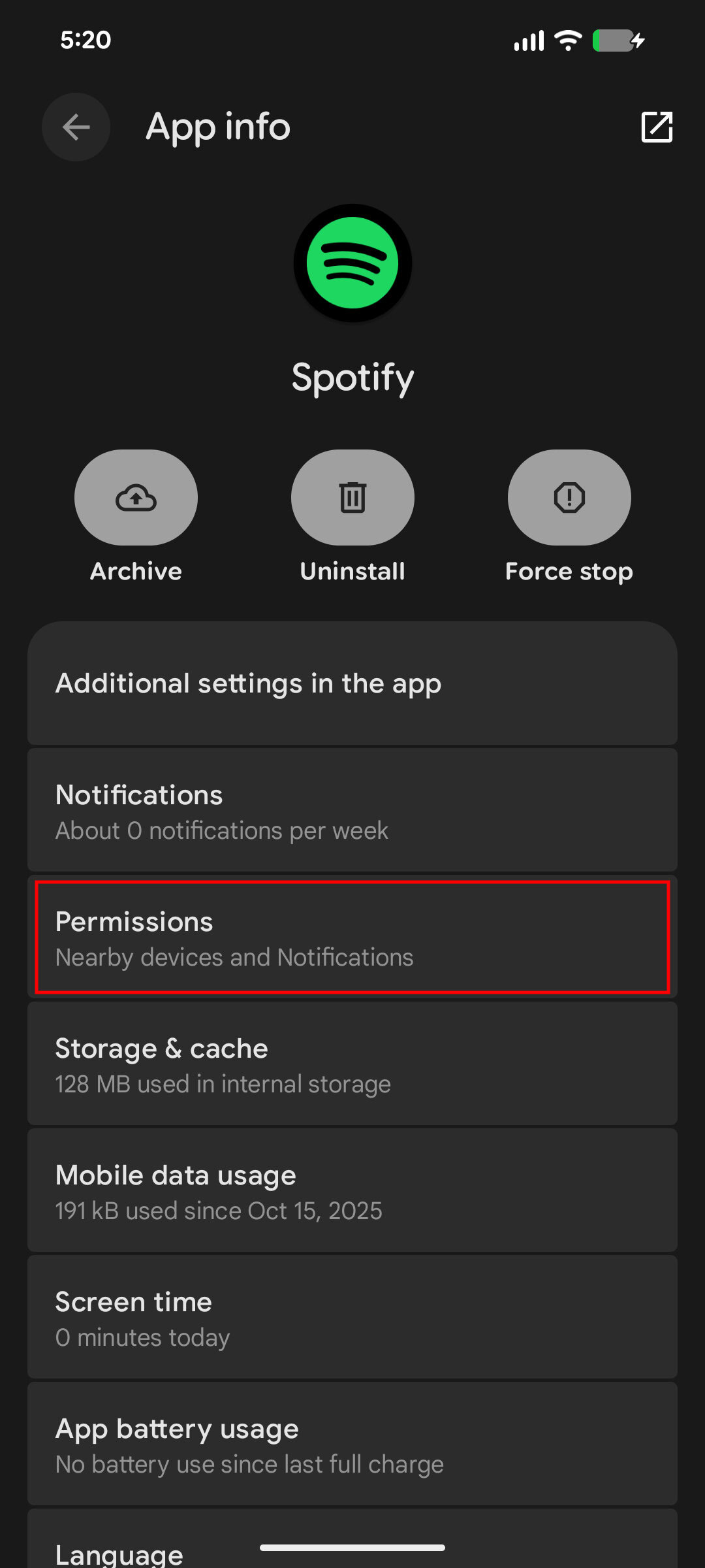 How to remove app permissions on Android 16 3