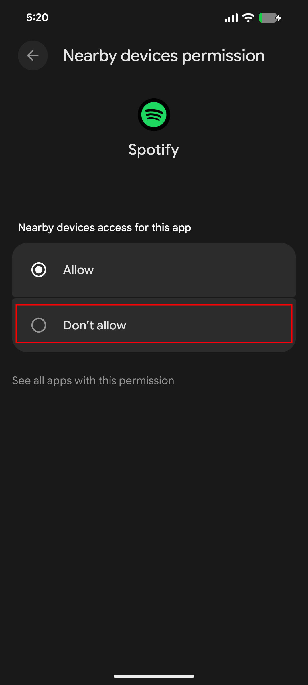 How to remove app permissions on Android 16 5