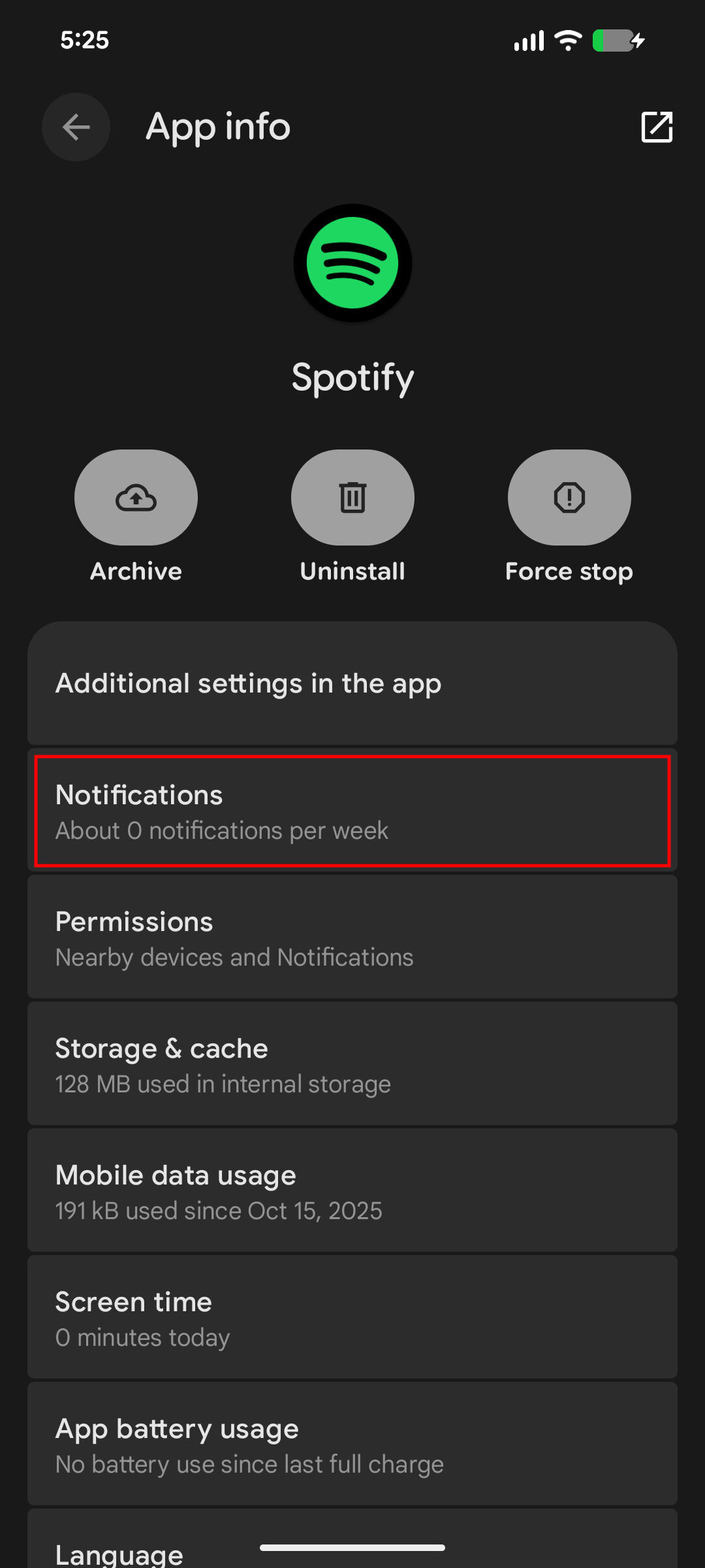 How to turn off app notifications on Android 16 3