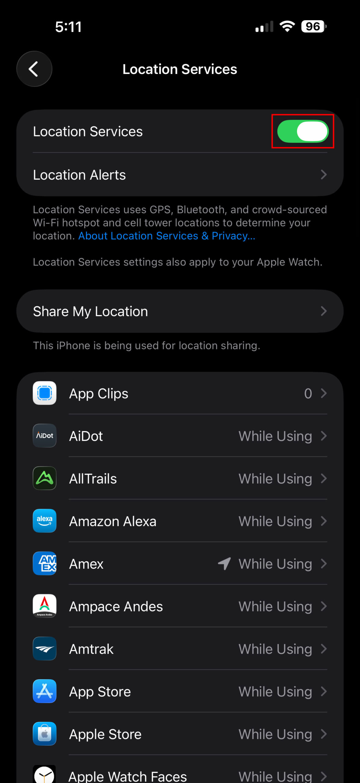 How to turn off location services on iOS 26 3