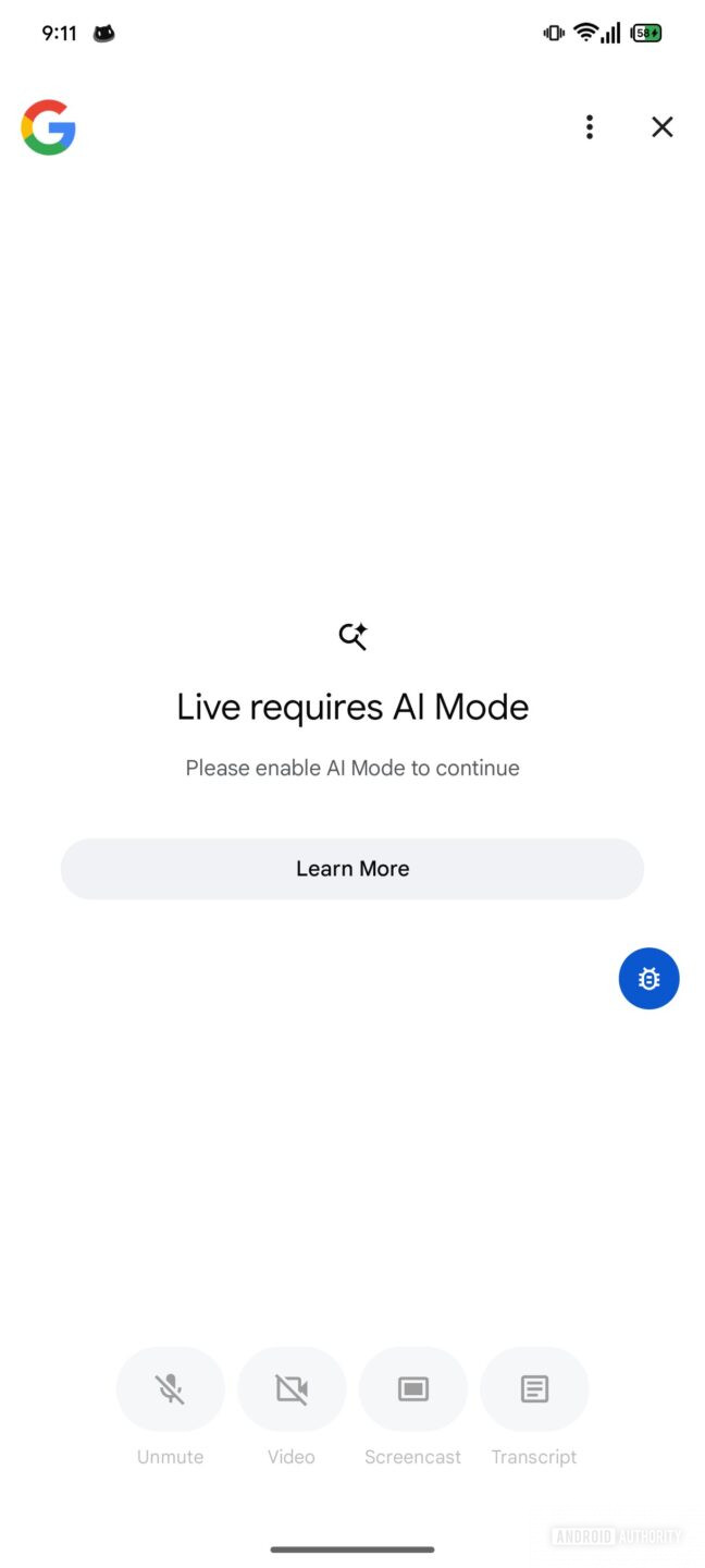First look: Google AI Mode Live (screens & video) - Android Authority