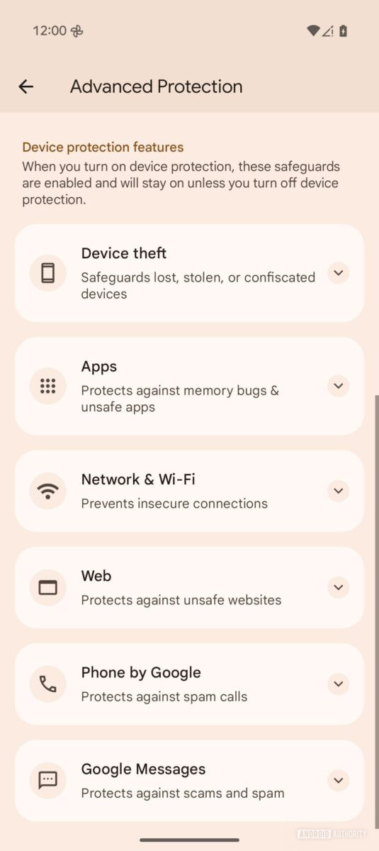 Android Advanced Protection Settings The latest Android 16 beta now has Advanced Protection - Android Authority