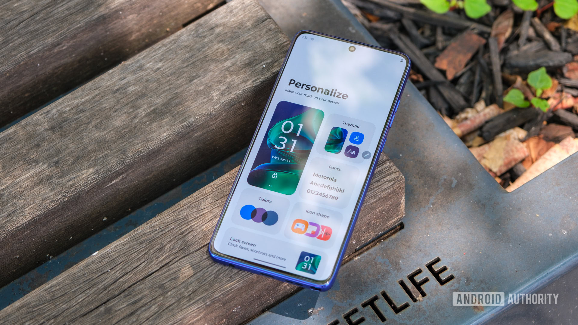 Motorola Moto G Stylus 2025 customization menu Motorola Moto G Stylus 2025 customization menu