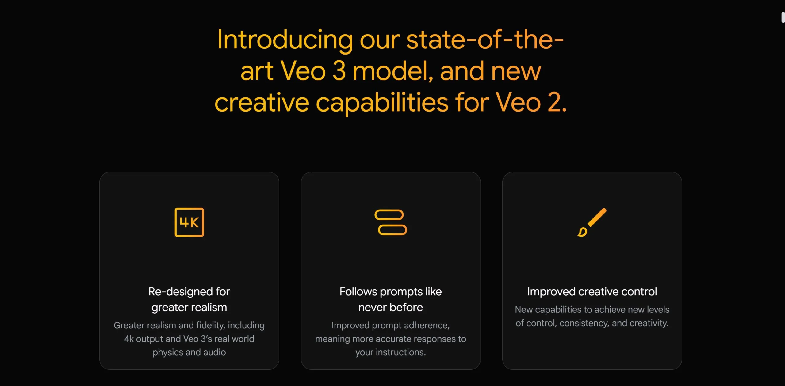Veo ⁤3 vs.⁣ Veo 2 comparison.