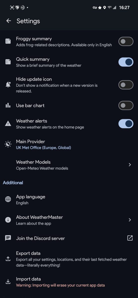 Weather Appsettings Weather Master is my new favorite Android weather app for Pixels