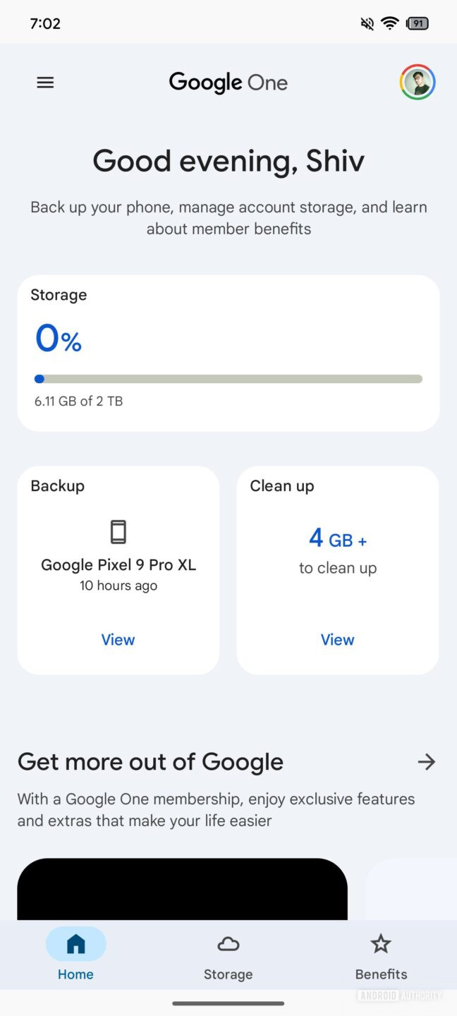 Google One is looking great with upcoming Expressive tweaks - Android ...
