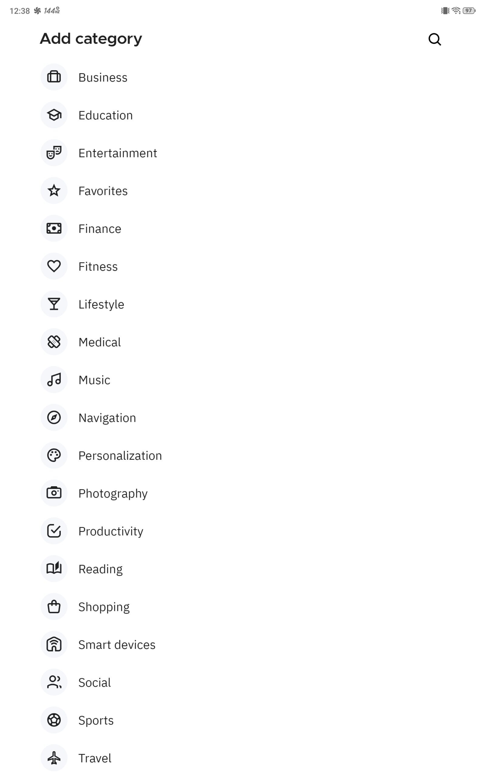 smart launcher 6 categories settings