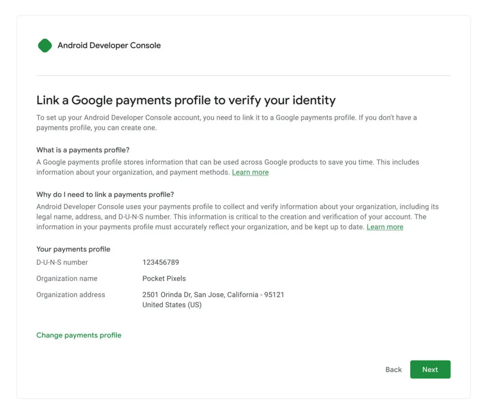 Android-Developer-Console-payments-profi