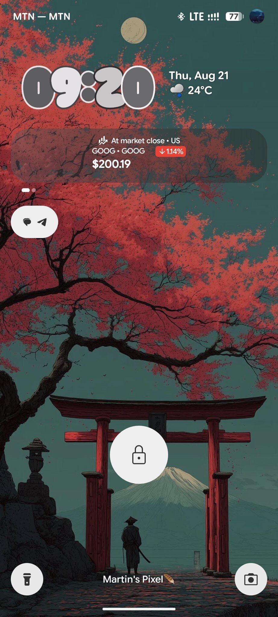 At a Glance widget finance card Twitter Kwekutuffour200