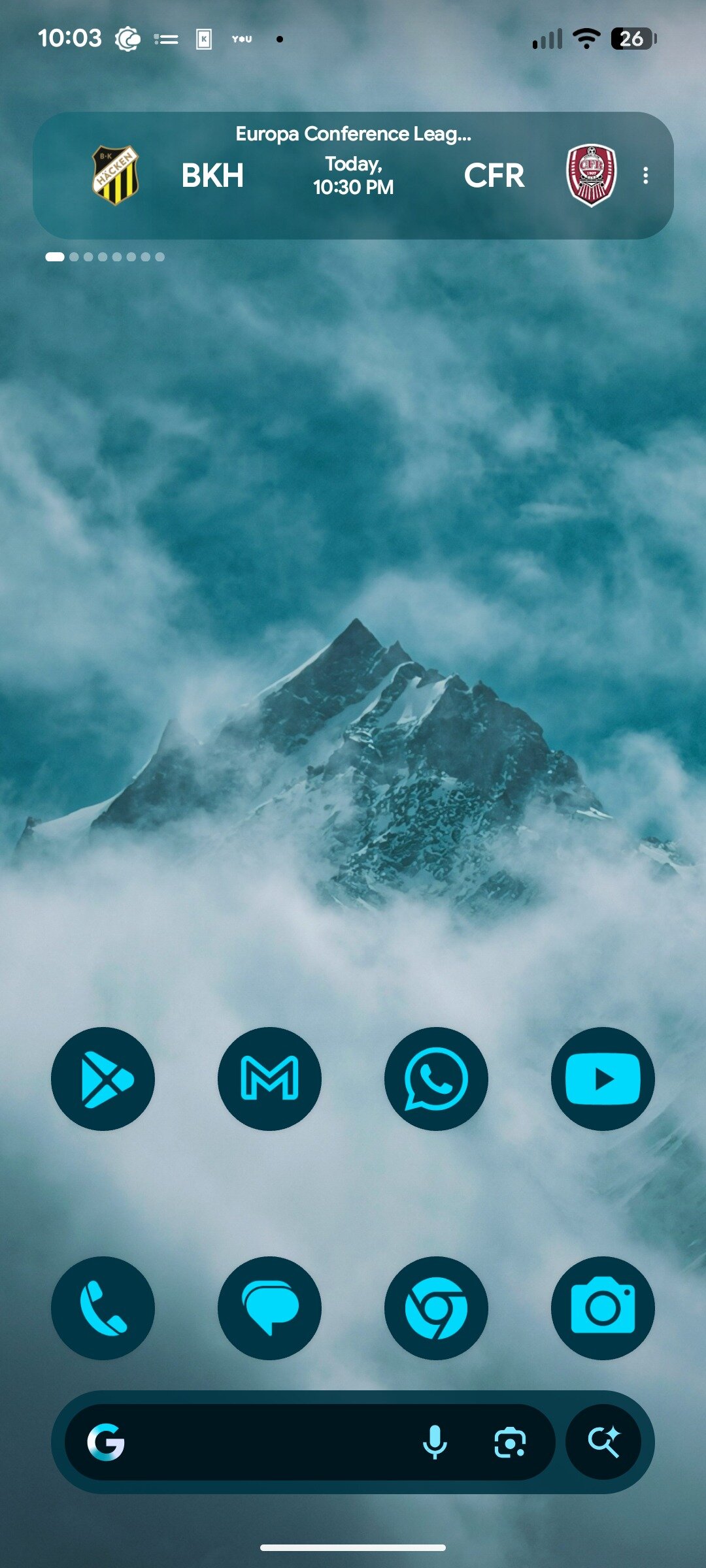 At a Glance widget sports card Discord user Shail