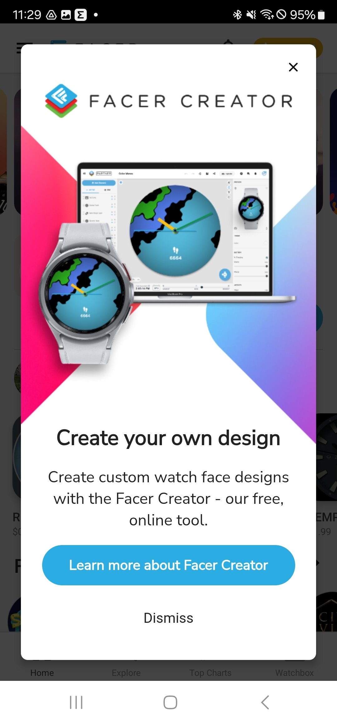 Facer app Creator