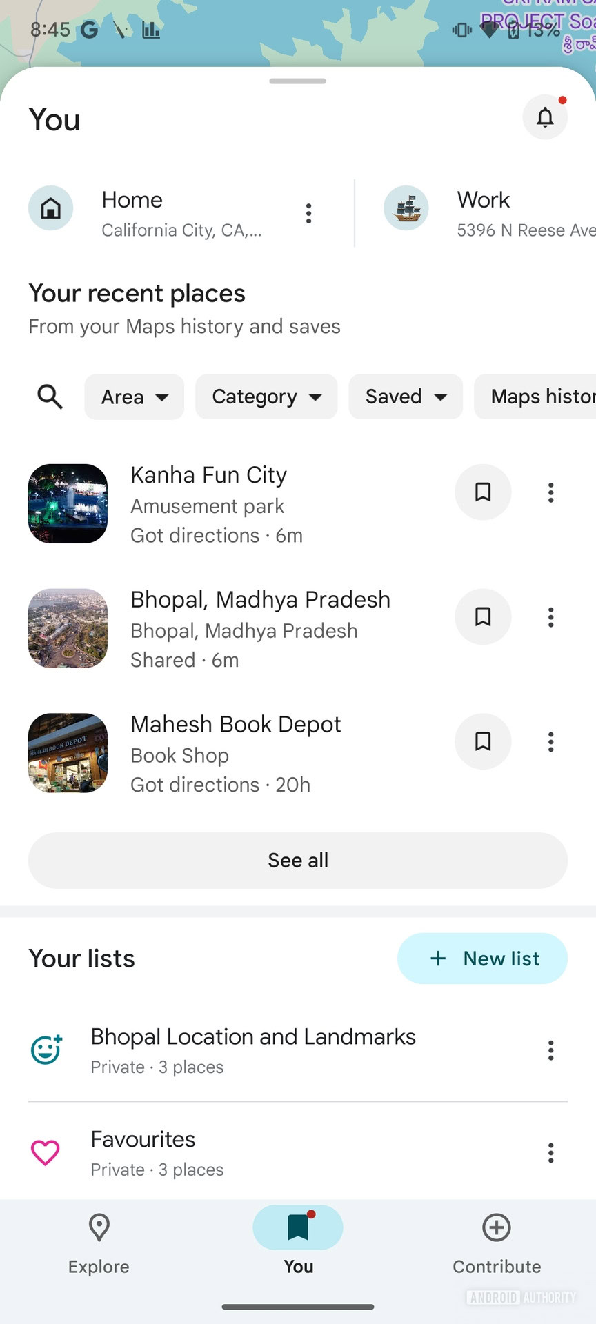 Google Maps Your Places (1)