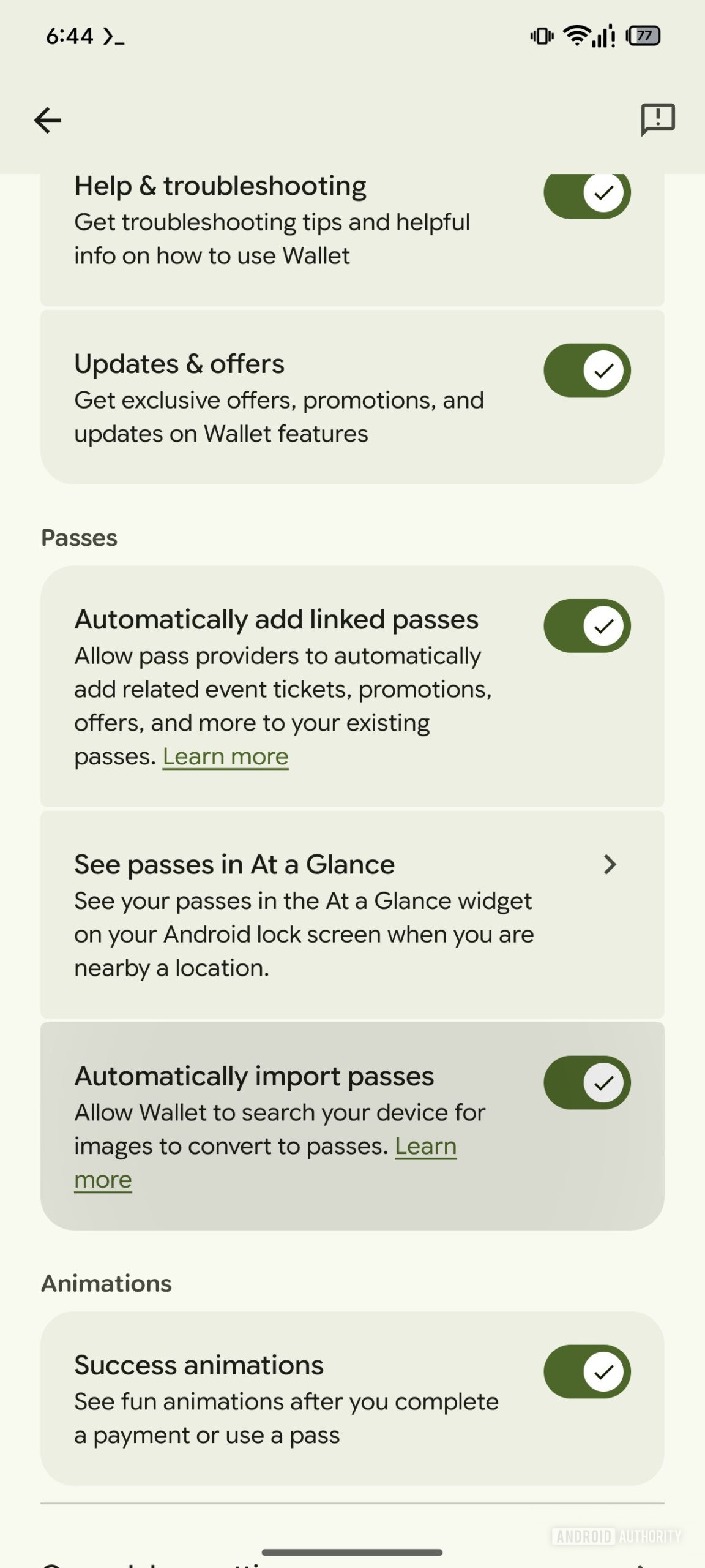 Google Walet Automatically Import Passes 1