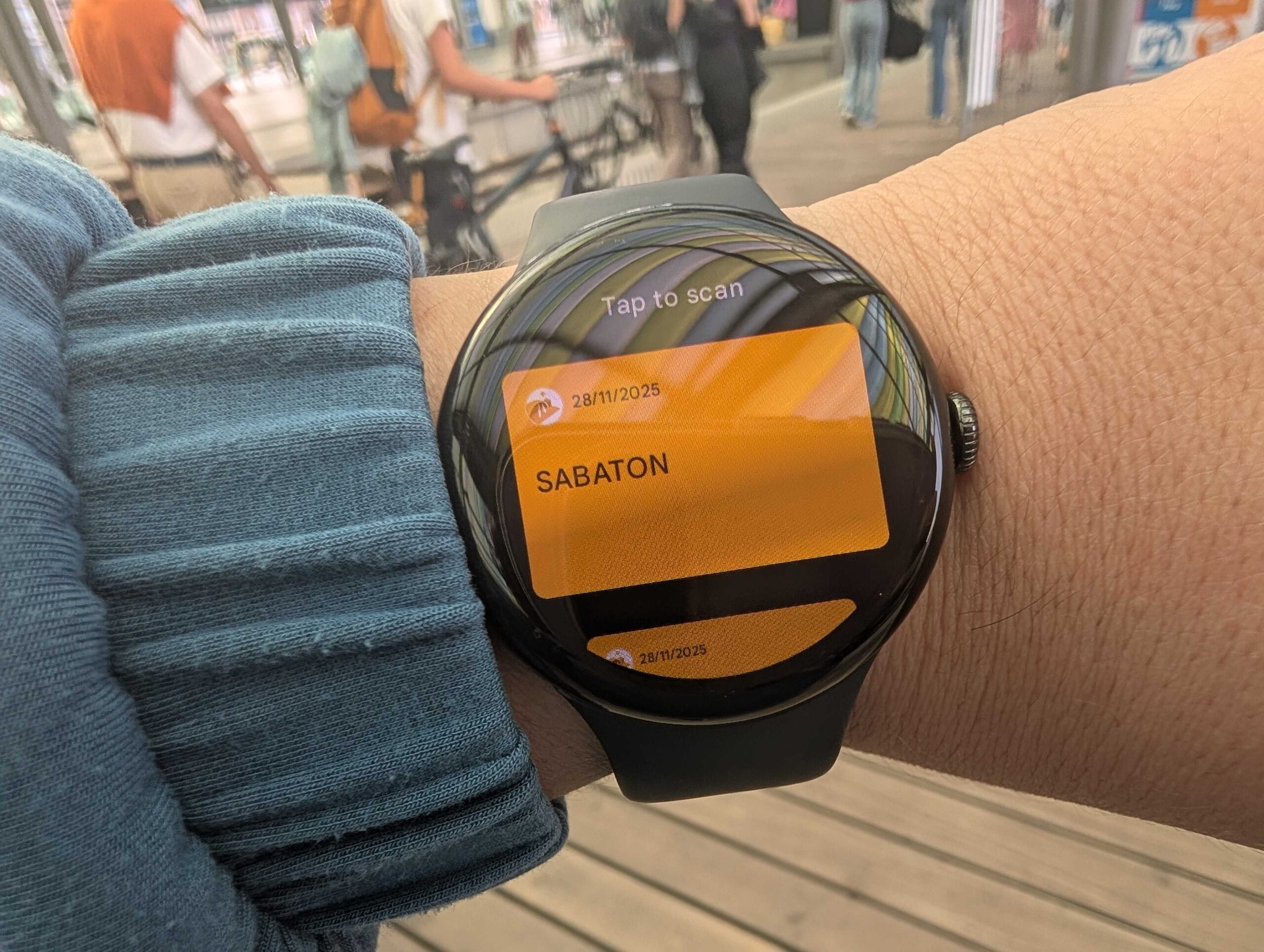 Google Wallet Custom Pass on Pixel Watch 3 Example 1