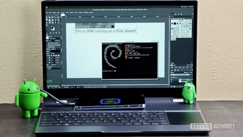 Hands-on: We ran full desktop Linux apps on an Android phone! - Android ...
