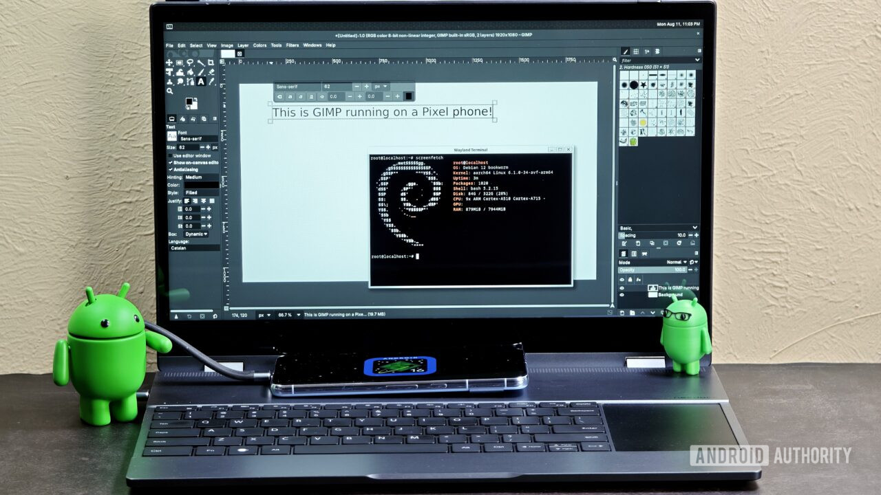 Hands-on: We ran full desktop Linux apps on an Android phone! - Android ...