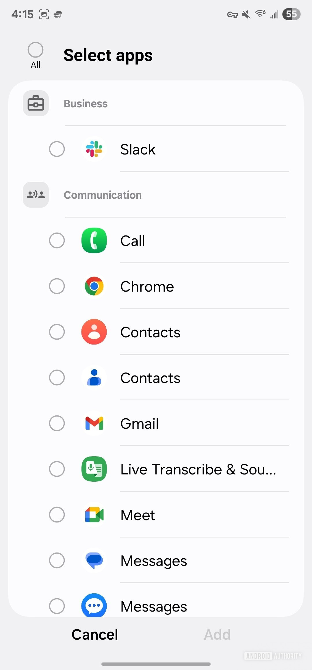 Samsung Display Assistant screen timeout option 1