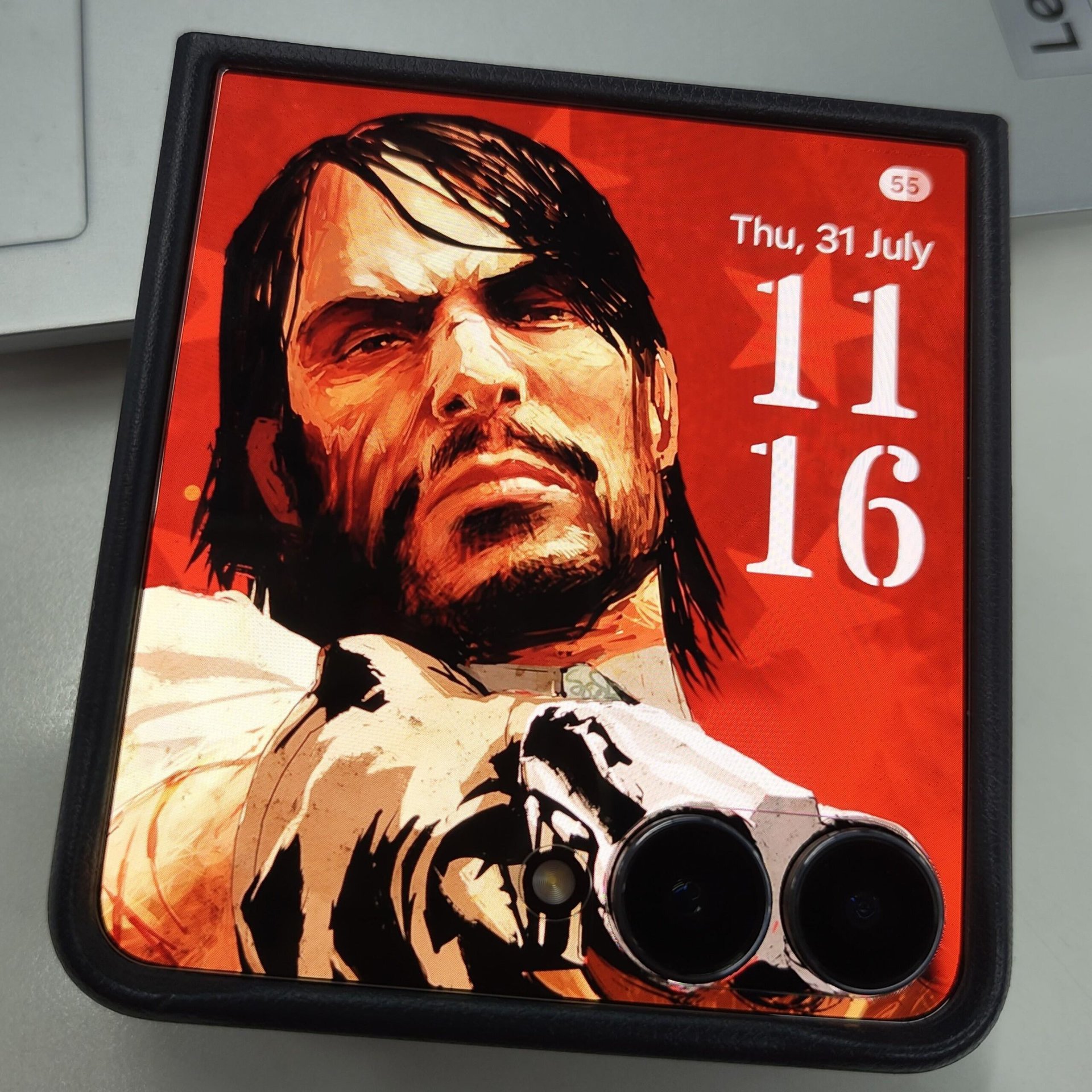 Samsung Galaxy Z Flip 7 red dead redemption cover screen wallpaper