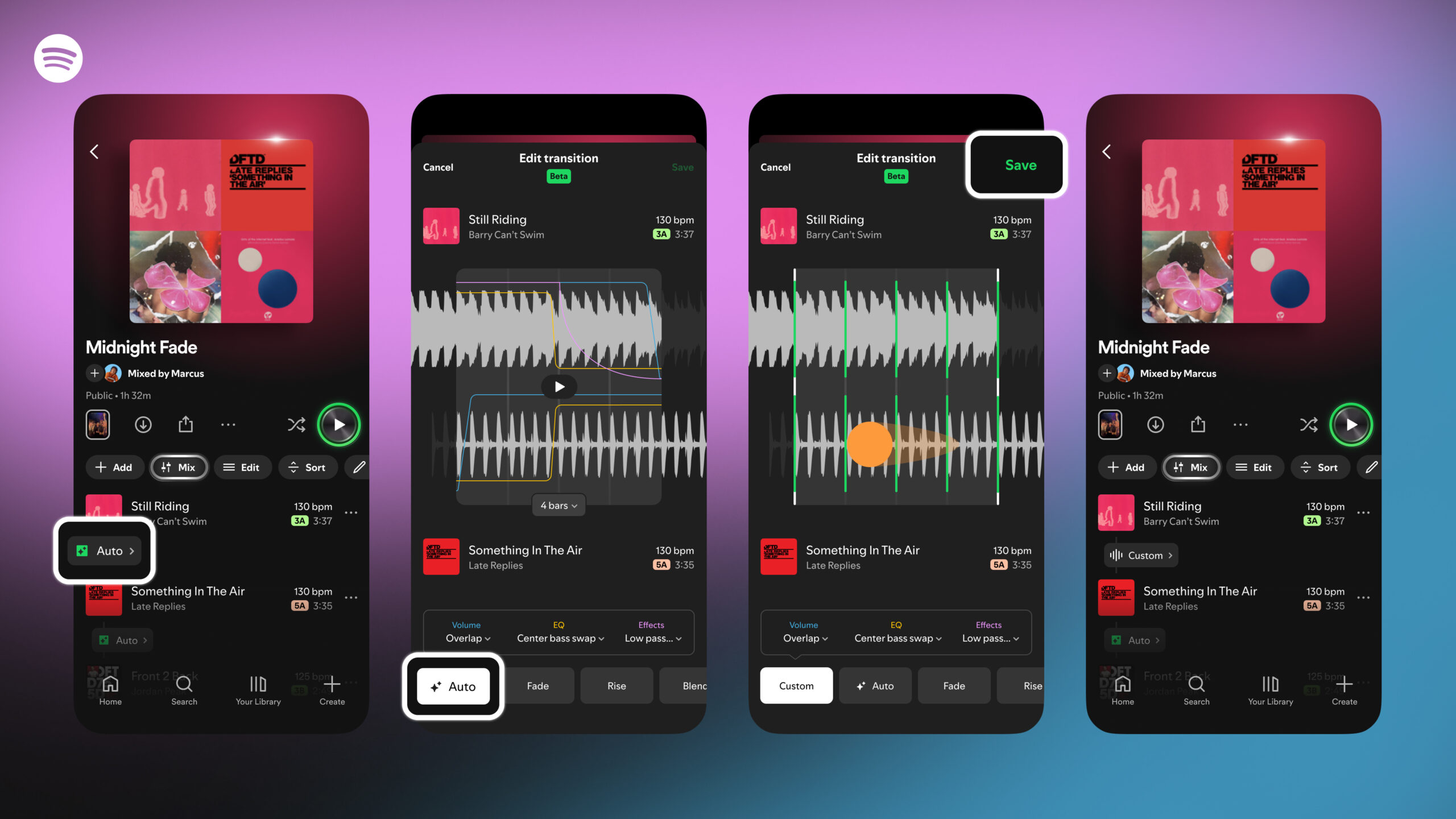 Spotify Changing Downbeat