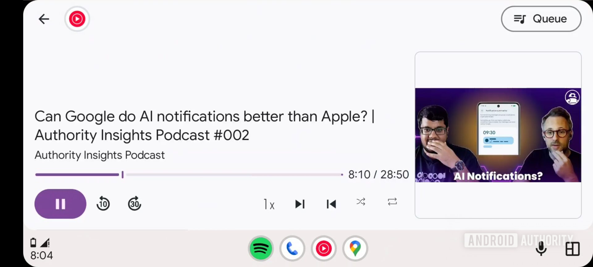 Spotify, YouTube Music test out their new look on Android Auto