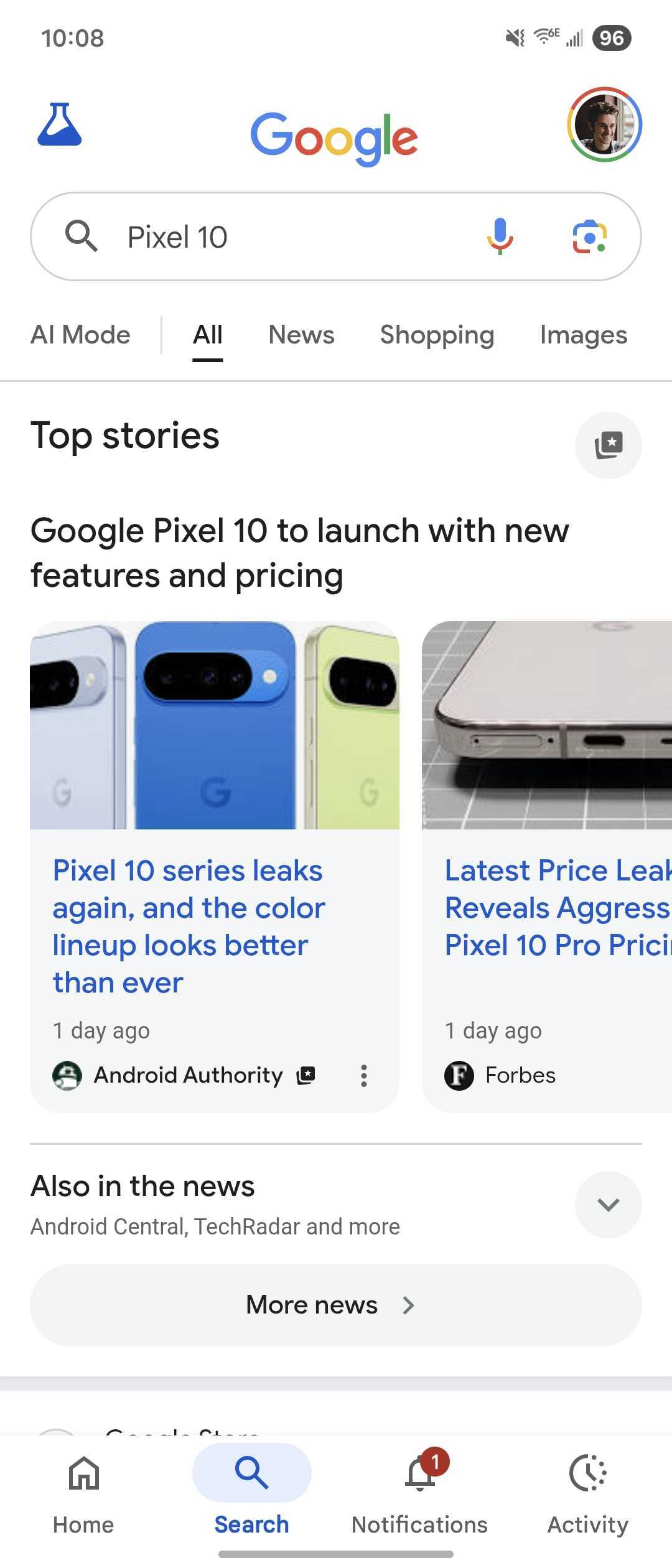 android authority google search preferred source