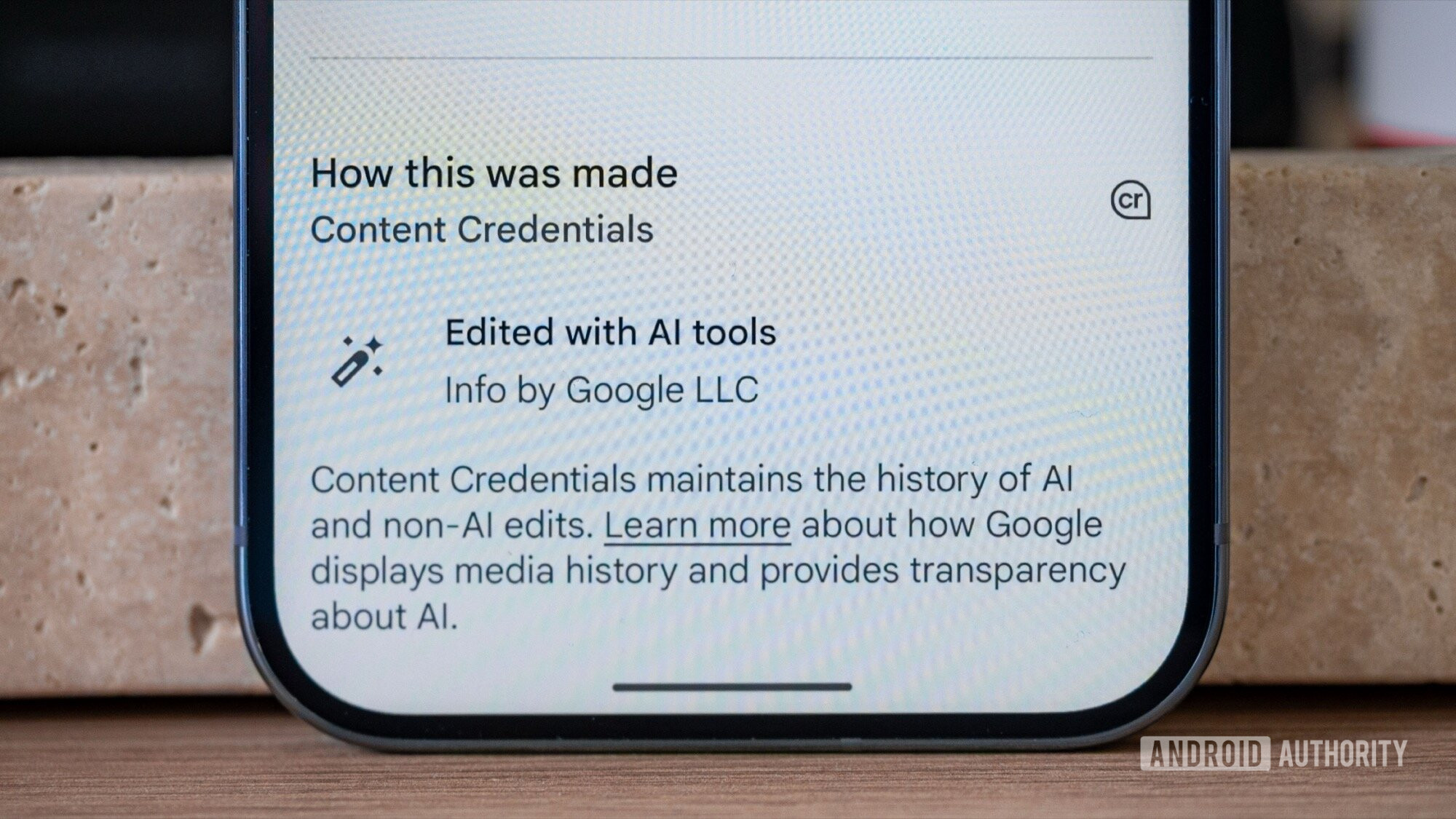 google pixel 10 pro c2pa content credentials edited with ai