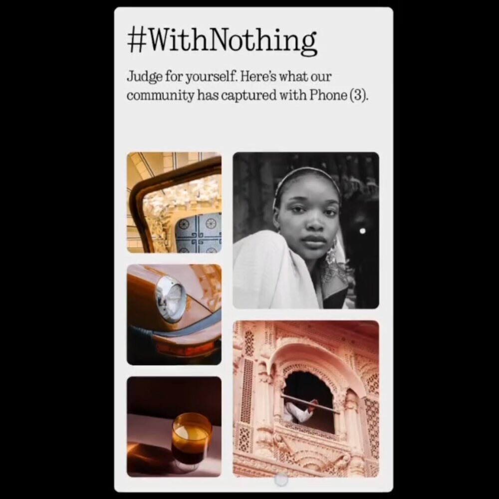 Nothing used stock photos in Phone 3 ad (Updated: Explanation)
