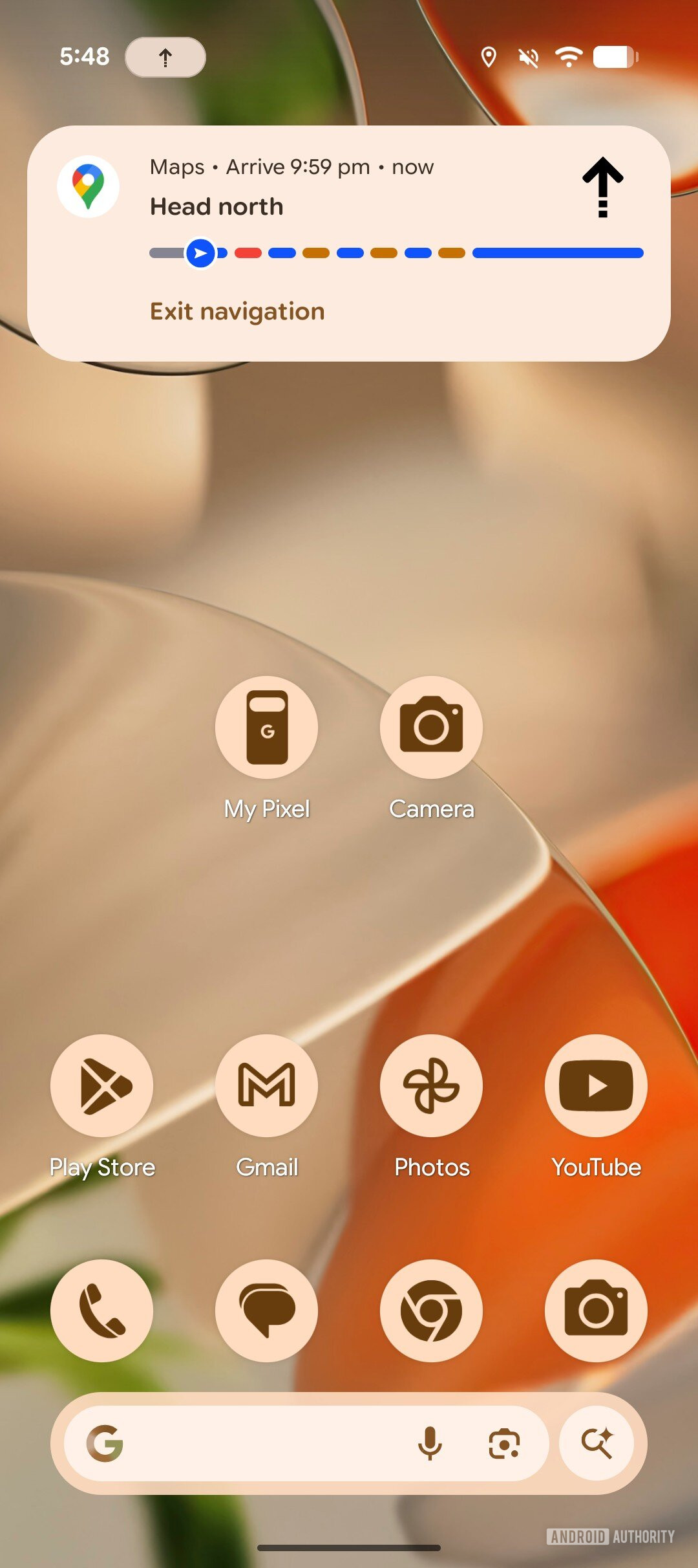 Google Maps Live Updates on Home Screen