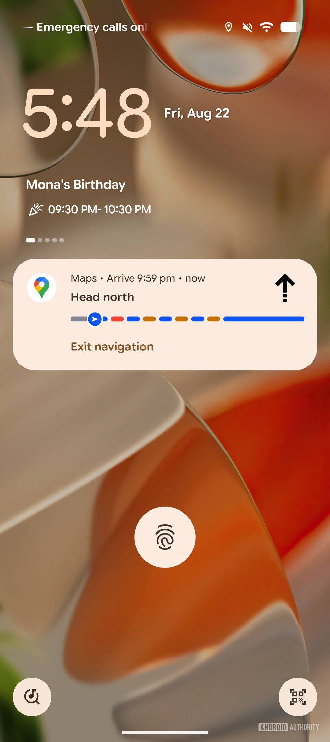 Google Maps Live Updates on Lock Screen