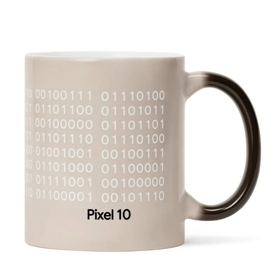 Pixel 10 merch mug