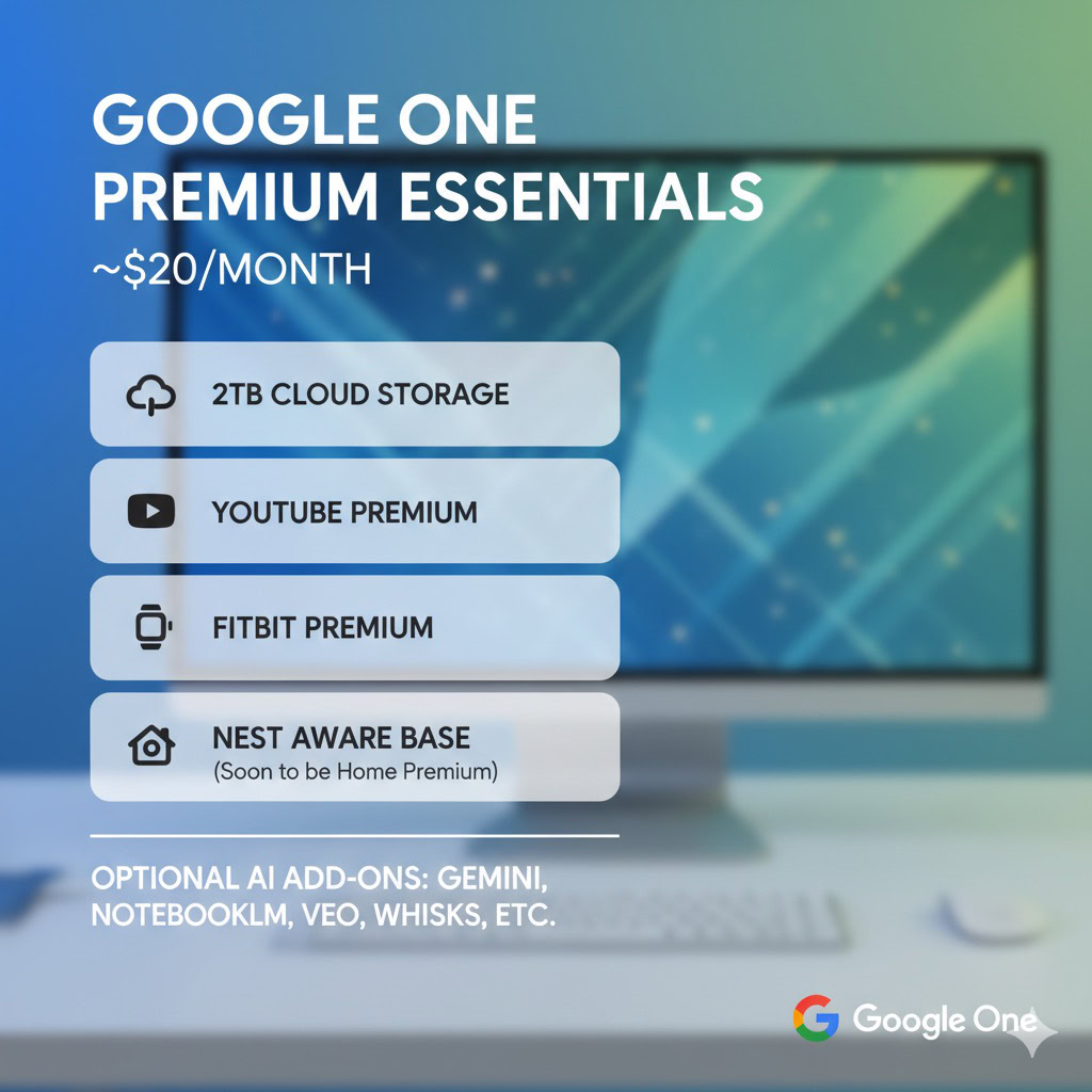Ideal Google One Plan Gemini Nano banana