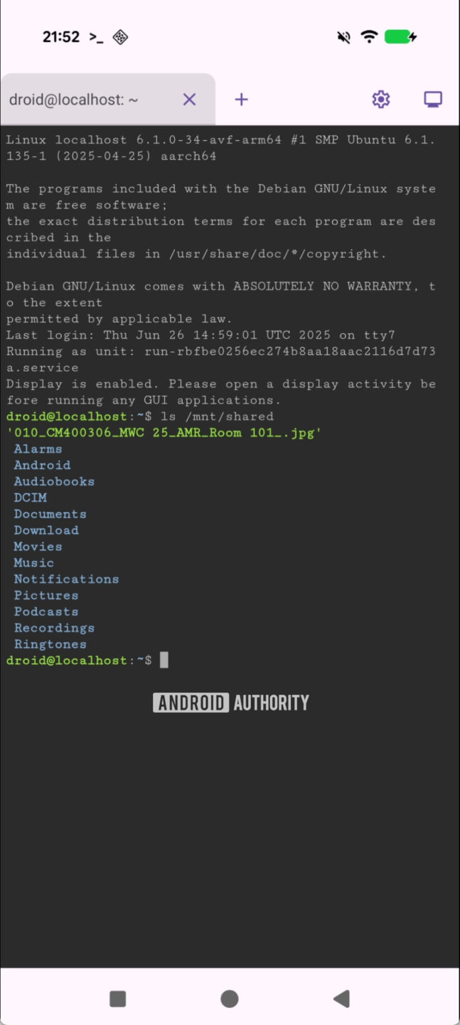 Android 16 QPR2 gives the Linux Terminal expanded file access