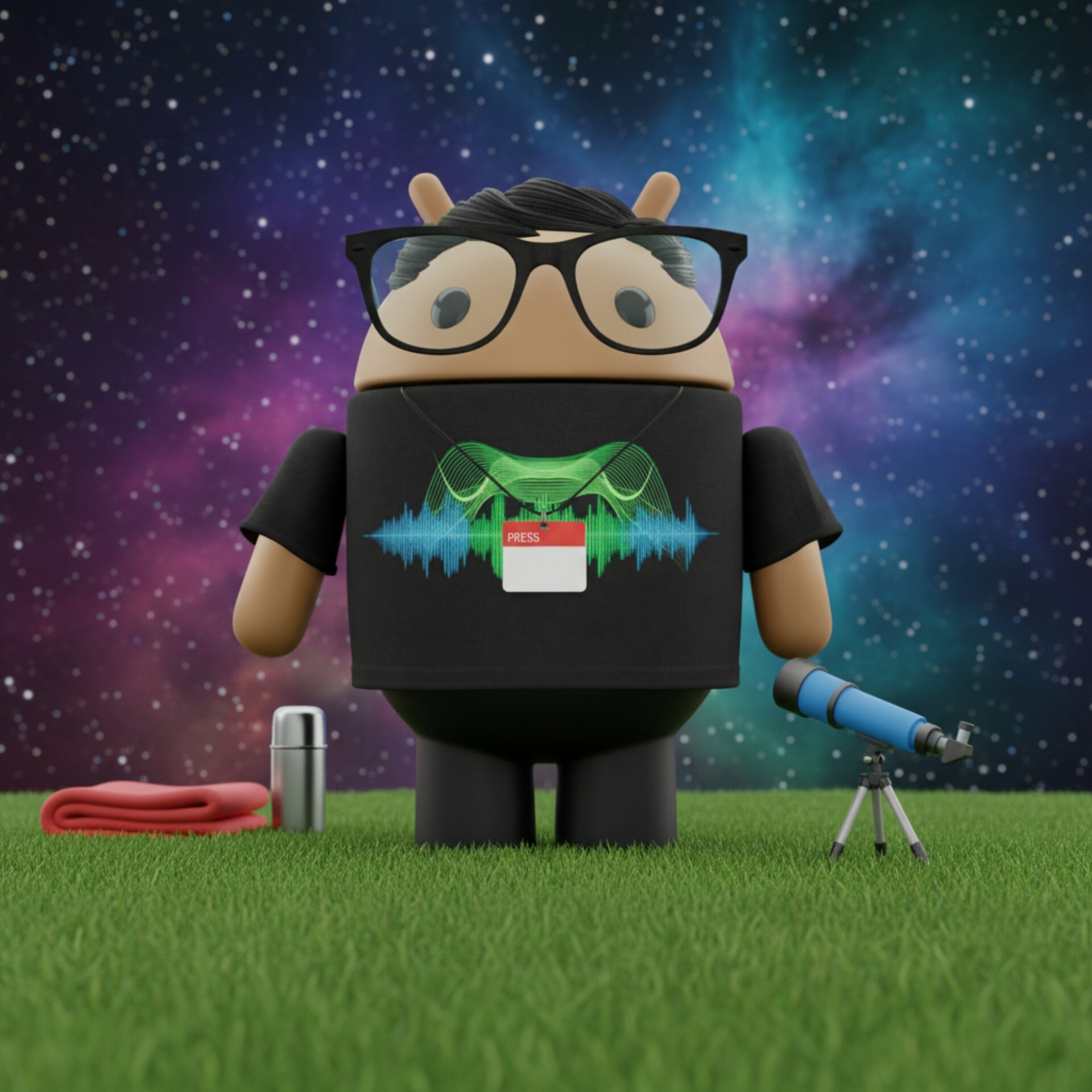 Mishaal Bot stargazer background