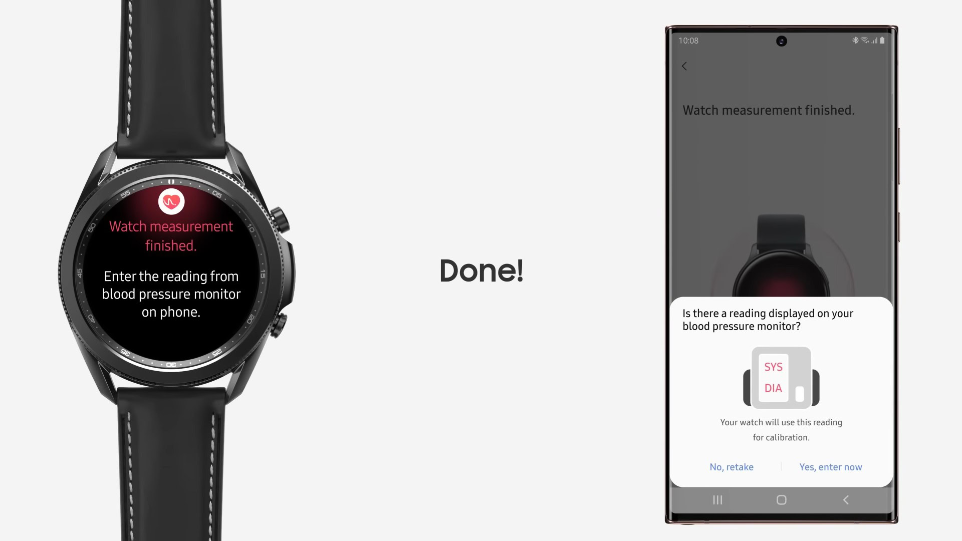 Samsung Galaxy Watch 3 Measuring blood pressure Samsung Galaxy Watch 3 Measuring blood pressure
