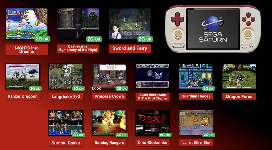 ayaneo pocket air mini sega saturn compatibility