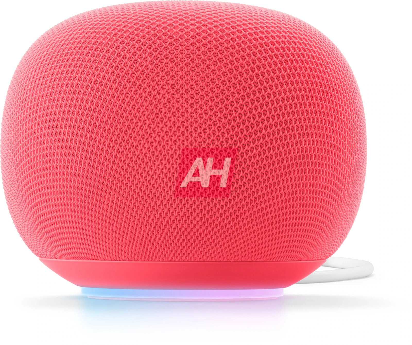Leaked render of the 2025 Google Home Speaker in red.