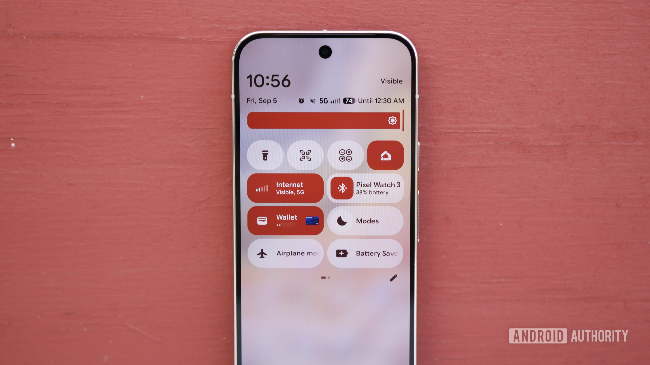 Material 3 Expressive Quick Settings on the Google Pixel 10 Pro.
