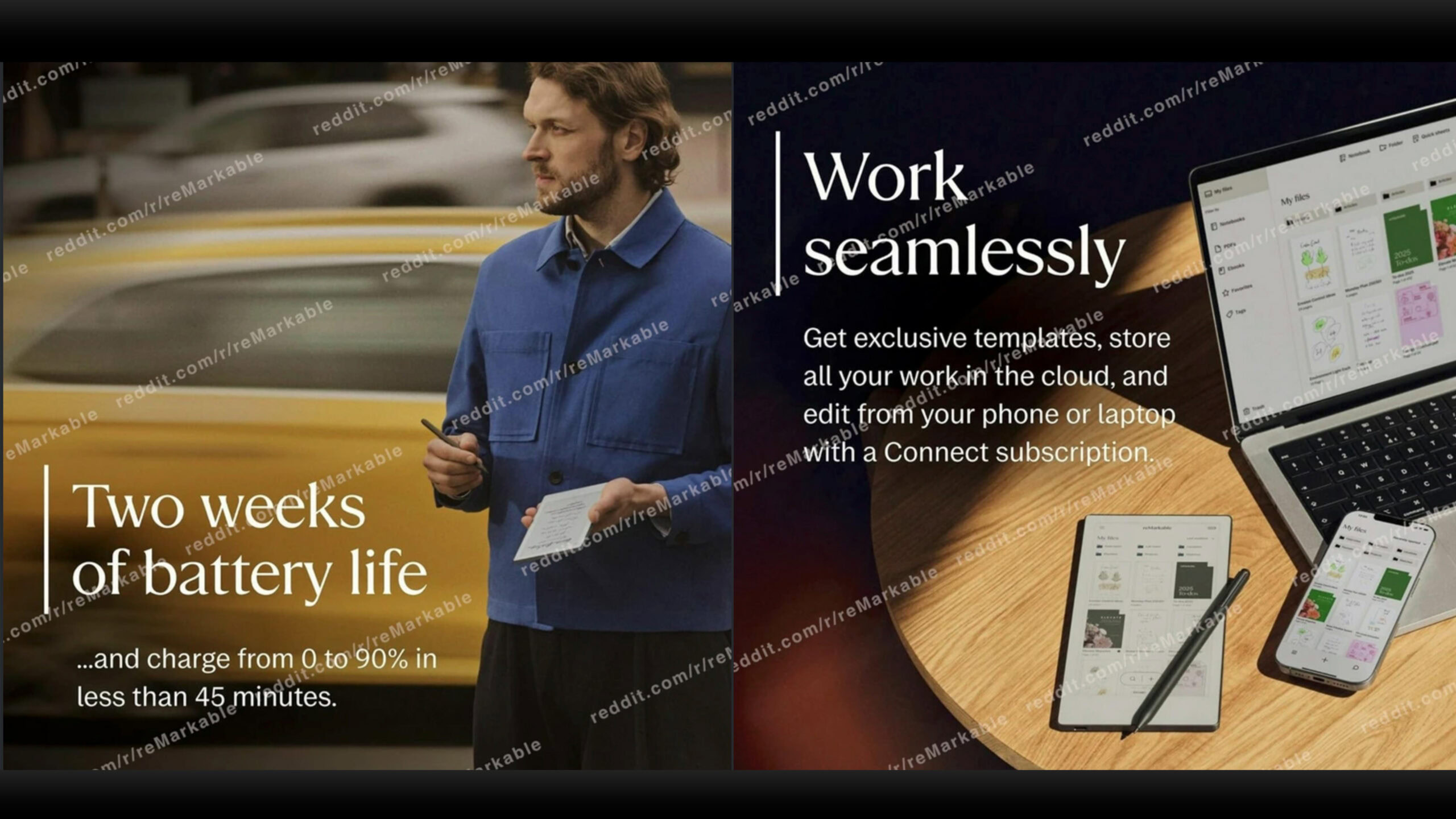 remarkable paper pro move leaked image battery