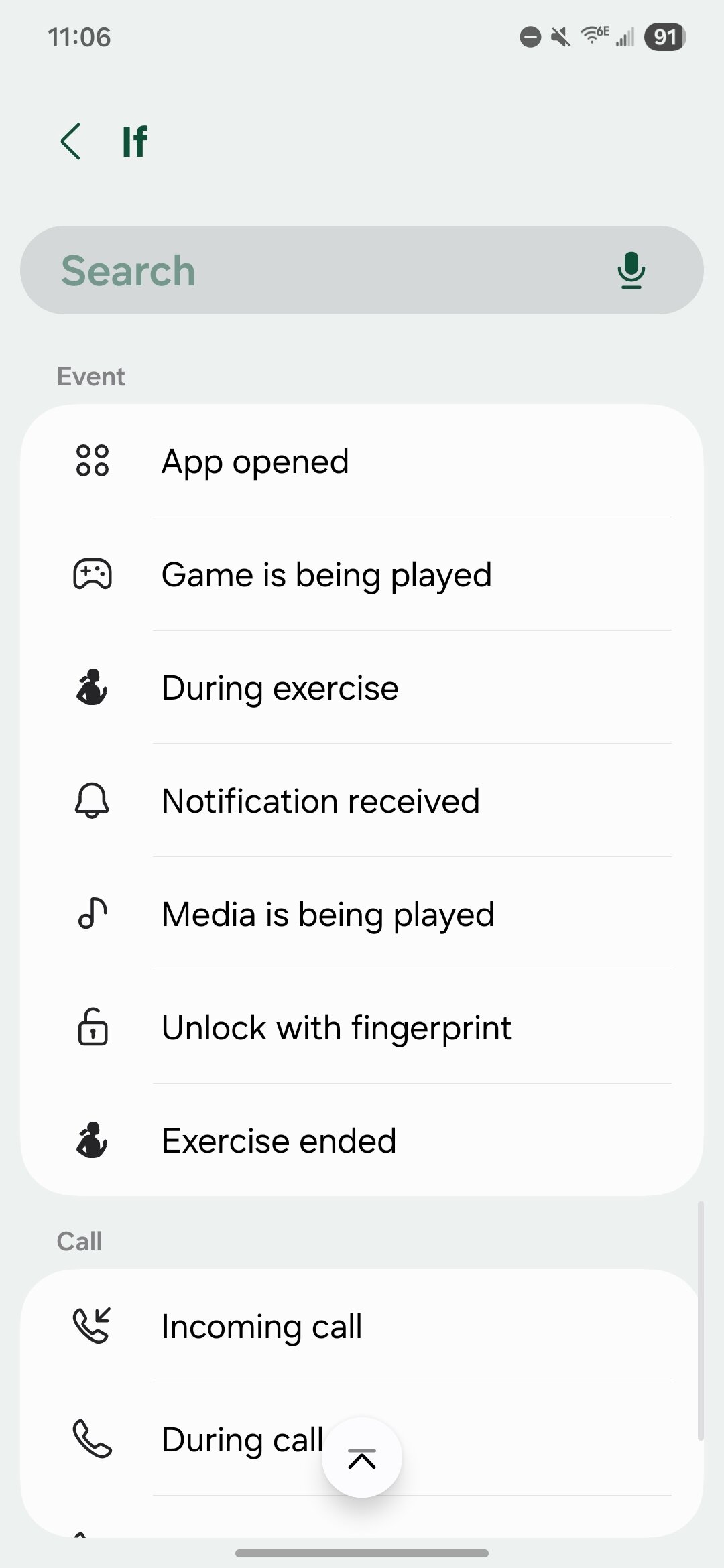 Setting up Samsung Routines to find a lost phone.