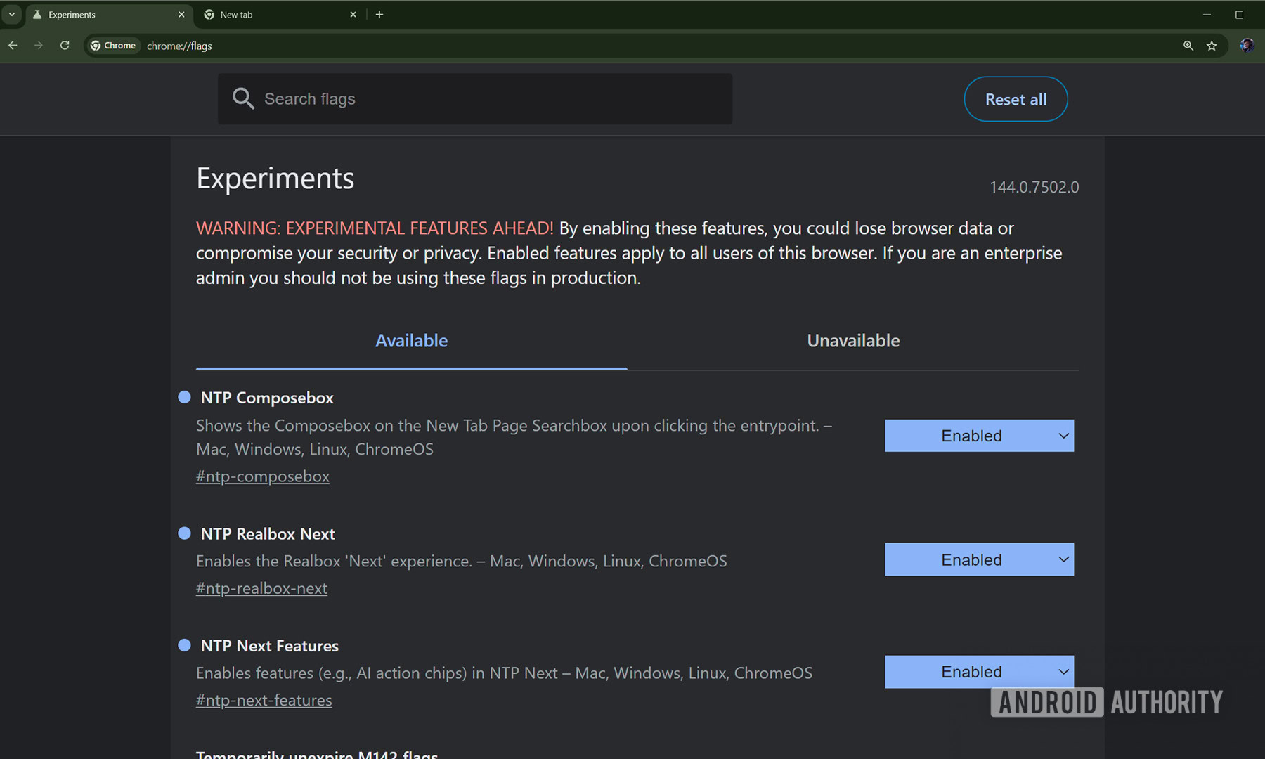 Flags to enable inside Google Chrome Canary to show Nano Banana and Deep Search buttons in dark Mode Flags to enable inside Google Chrome Canary to show Nano Banana and Deep Search buttons in dark Mode