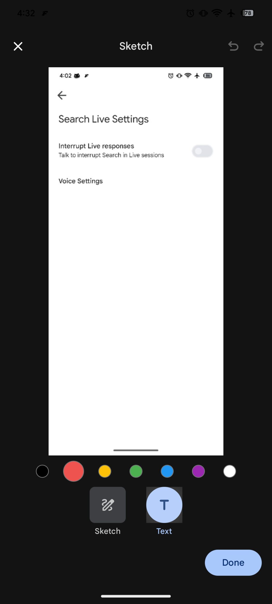 Google App Gemini Image Markup Text Tool