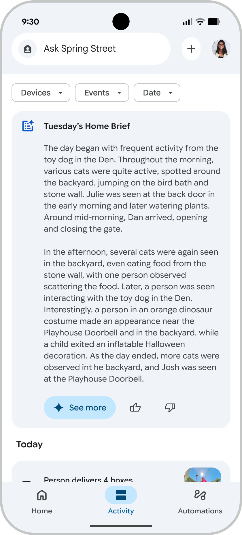 Google Gemini Home Brief copy